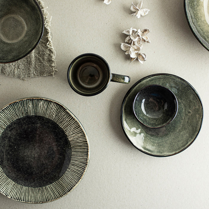 Dutch Rose Amsterdam Organic Kommen Ø 8 cm - Groen - 4 st.