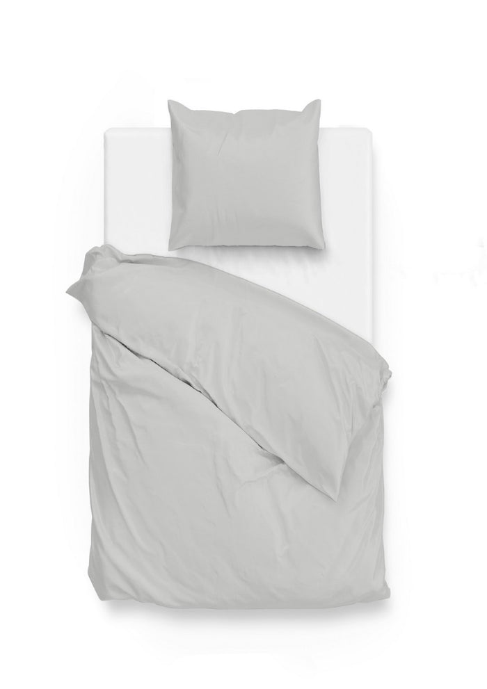 Zo Home Satinado Dekbedovertrekset Uni Katoen Satijn - ash grey