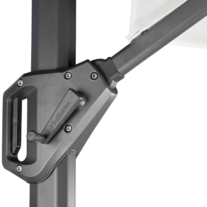 Platinum Zweefparasol Challenger T1 Taupe 350 Ø cm