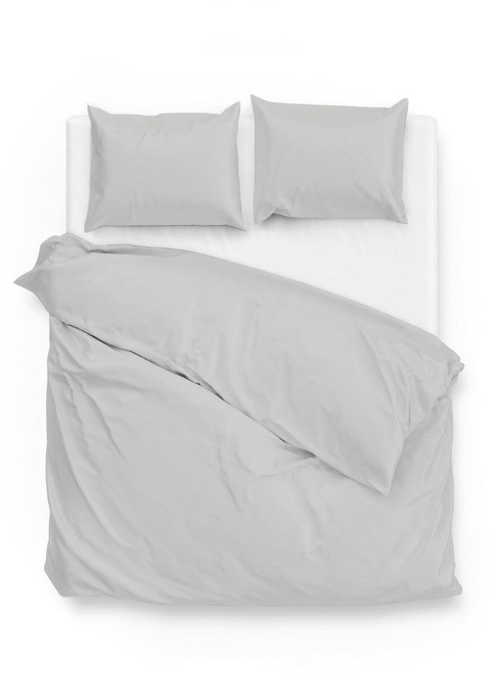 Zo Home Satinado Dekbedovertrekset Uni Katoen Satijn - ash grey