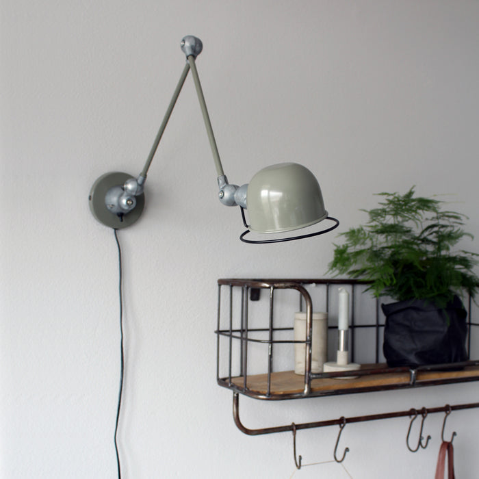 Mexlite - wandlamp - Davin - groen - aluminium metaal - bedlampje -