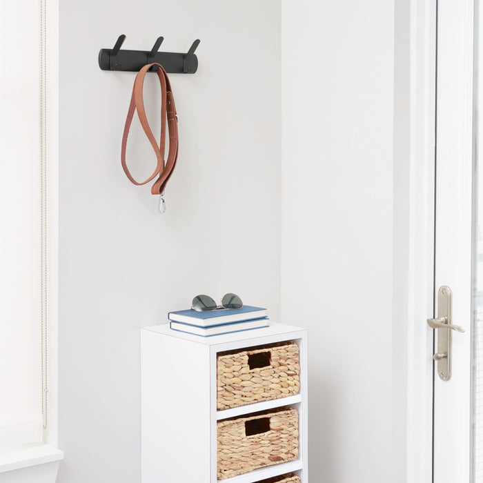 iDesign Kapstok wand - Zwart - Kapstok - 5 haken