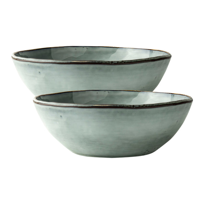 Dutch Rose Amsterdam Organic Schalen Ø 23 cm - Blauw - 2 st.