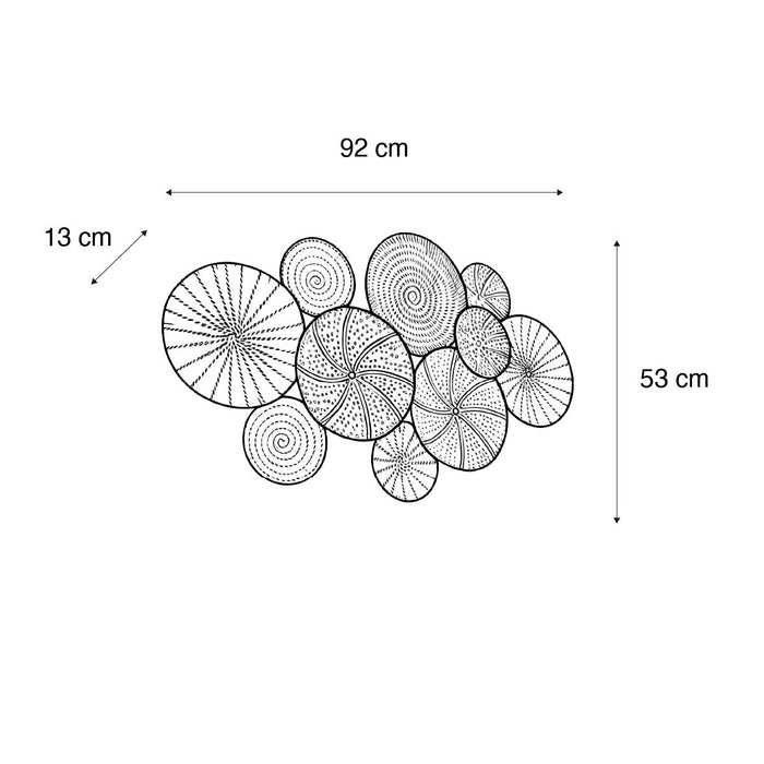 QAZQA Art deco wandlamp antiek goud 93 cm 2-lichts - Kelly