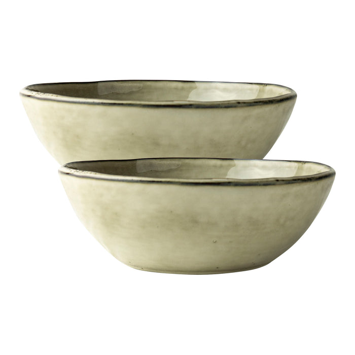 Dutch Rose Amsterdam Organic Schalen Ø 23 cm - Crème - 2 st.