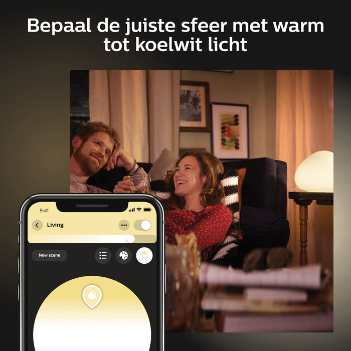 Philips Hue Wellner Tafellamp - E27 -  Ø 28,8