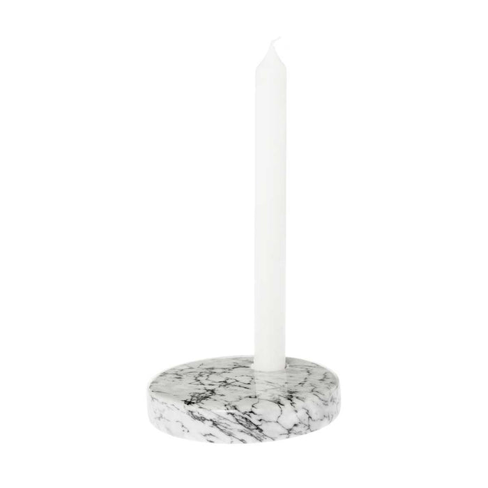 RIVERDALE - Kandelaar Marble lichtgrijs 12cm