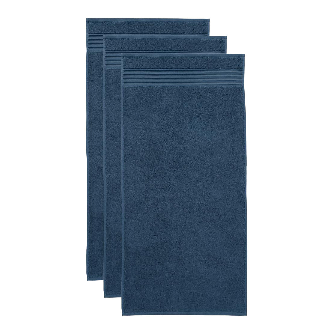 Beddinghouse Sheer Handdoek 50 x 100 cm - Donkerblauw - Set van 3