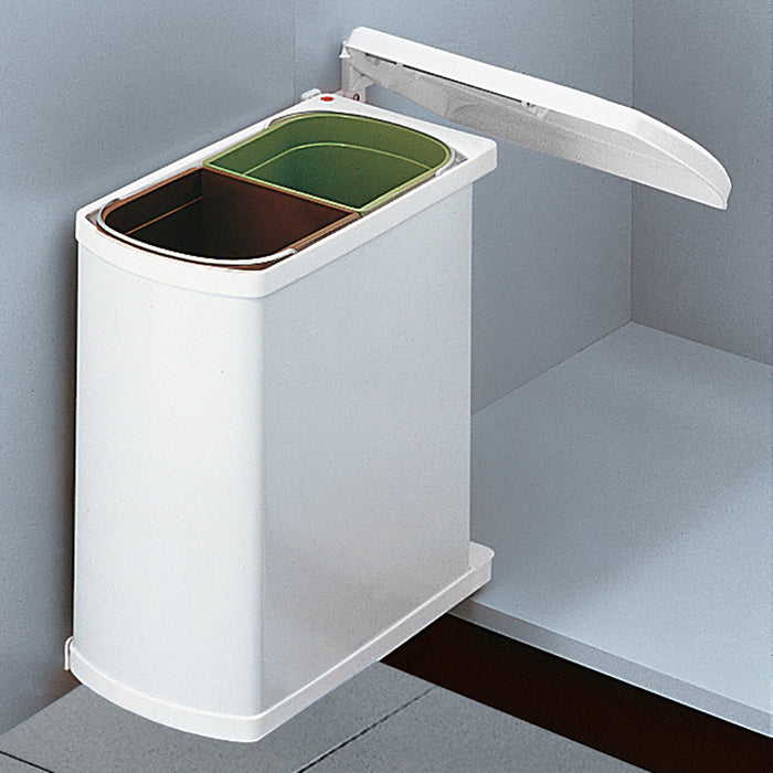 Hailo Duo AutoMatic Inbouwafvalemmer 16 Liter