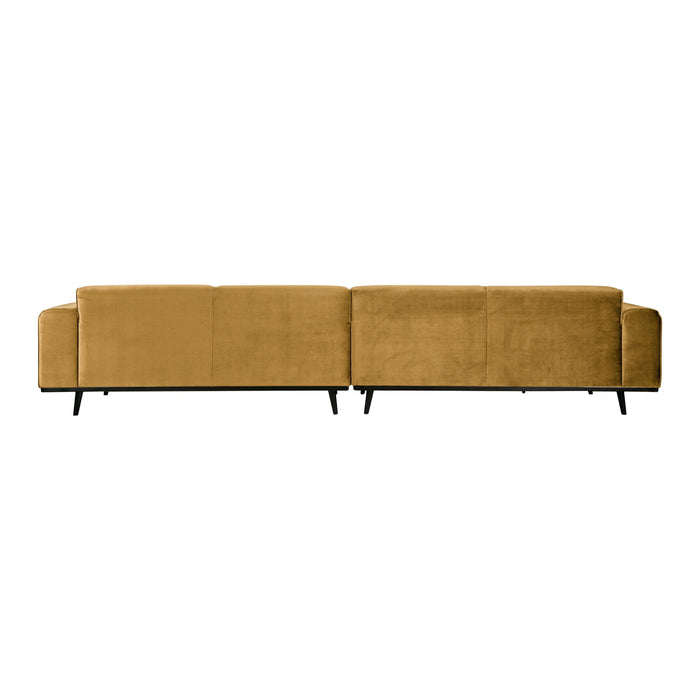WOOOD Statement 4-zitsbank XL - Fluweel - Honey Yellow