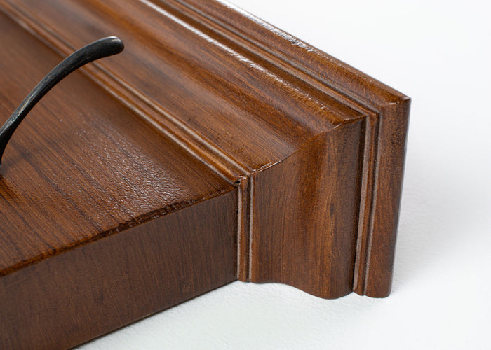 Hioshop Halifax kapstok 6 jashaken en 1 hoedenplank bruine antieke