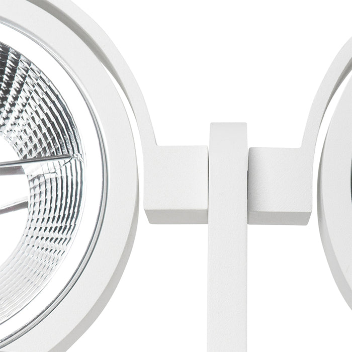 QAZQA Moderne spot wit 2-lichts - Master 111