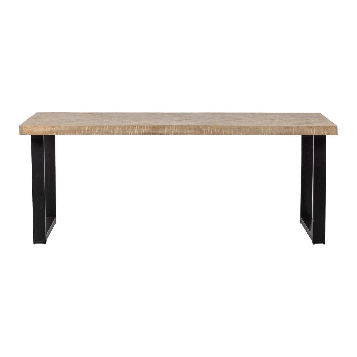 Woood Tablo Eettafel 200 x 90 - Bruin Visgraat