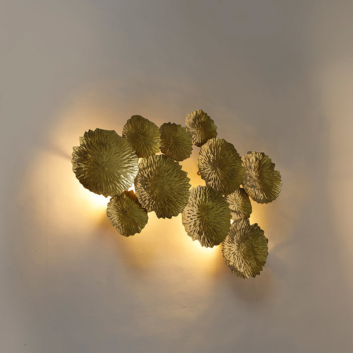 QAZQA Wandlamp circle - Goud|messing - Oosters - L 85cm