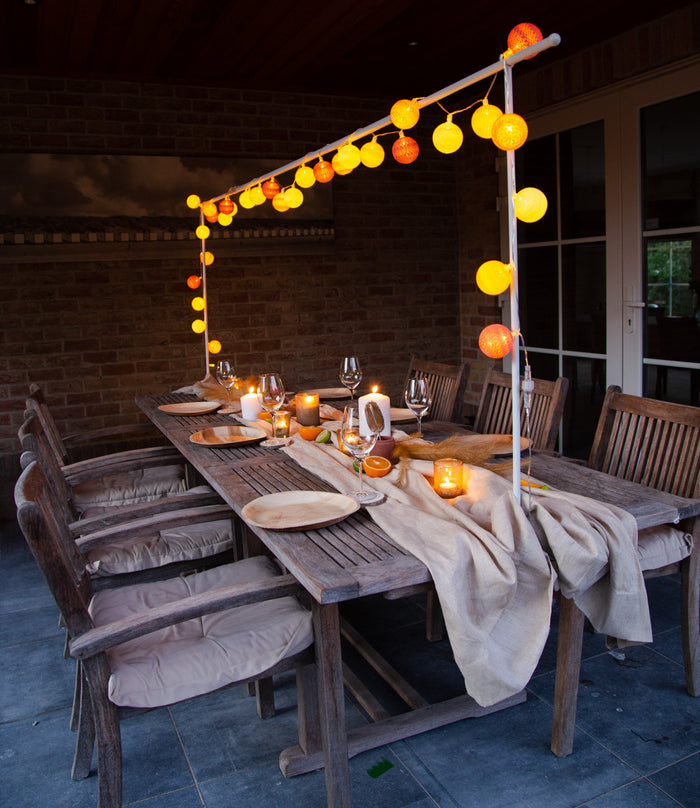 Cotton Ball Lights buitenlichtslinger - Coral Extension kit