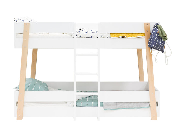 Bopita Lisa stapelbed 90x200 - Wit|Naturel