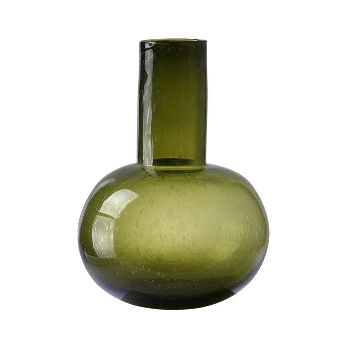 HKliving Glass Blown Vaas - Maat L - Jade