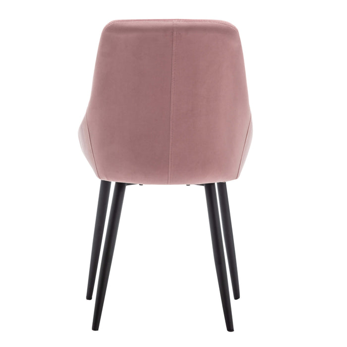 Furnihaus Eetkamerstoel Oscar - Velvet Roze - Set van 4