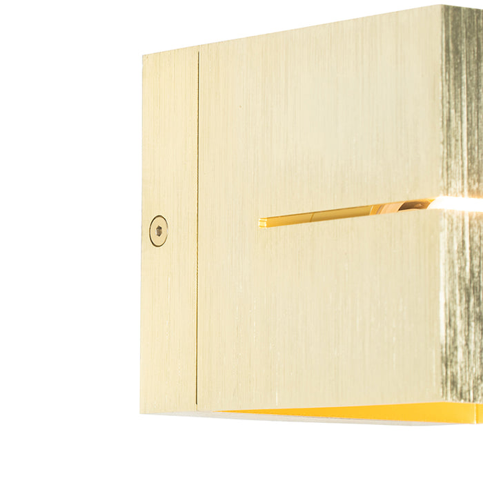 QAZQA Moderne wandlamp goud 9,7 cm - Transfer Groove