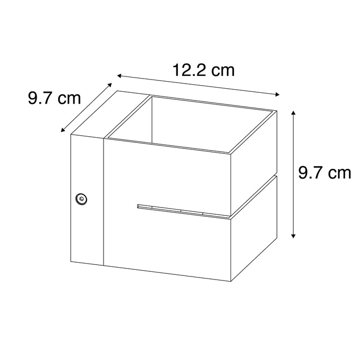 QAZQA Moderne wandlamp goud 9,7 cm - Transfer Groove