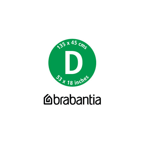 Brabantia Metallic Type D Strijkplankhoes 135 x 45 cm
