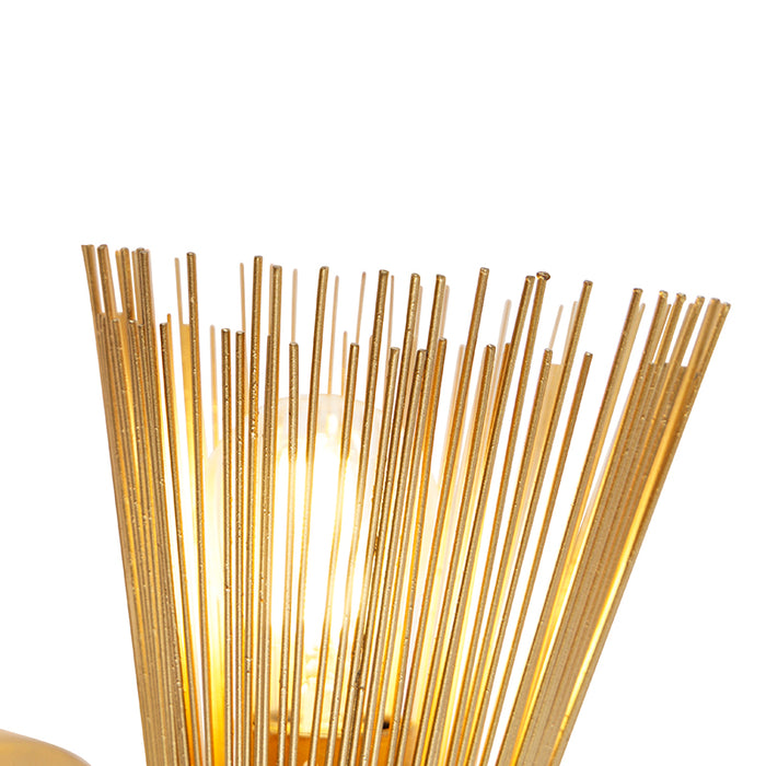 QAZQA Art Deco wandlamp goud 2-lichts - Broom