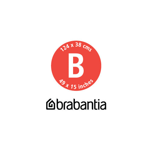 Brabantia Metallic Type B Strijkplankhoes 124 x 38 cm