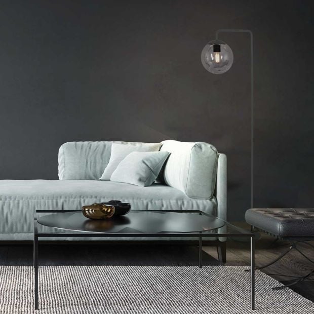 Steinhauer Vloerlamp Bollique Zwart 3325ZW