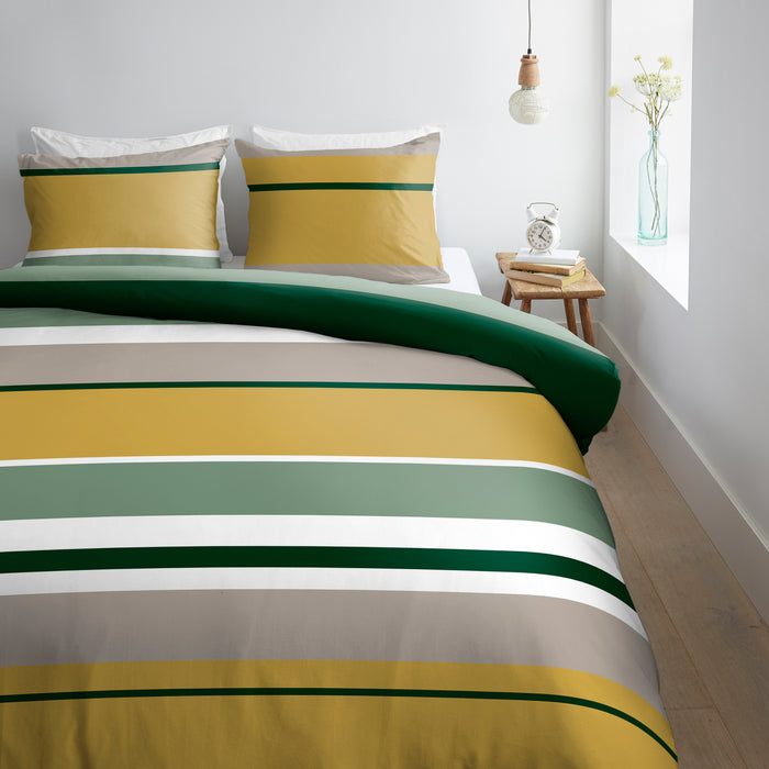 Ambiante Andy Dekbedovertrek 240 x 200/220 cm - Groen