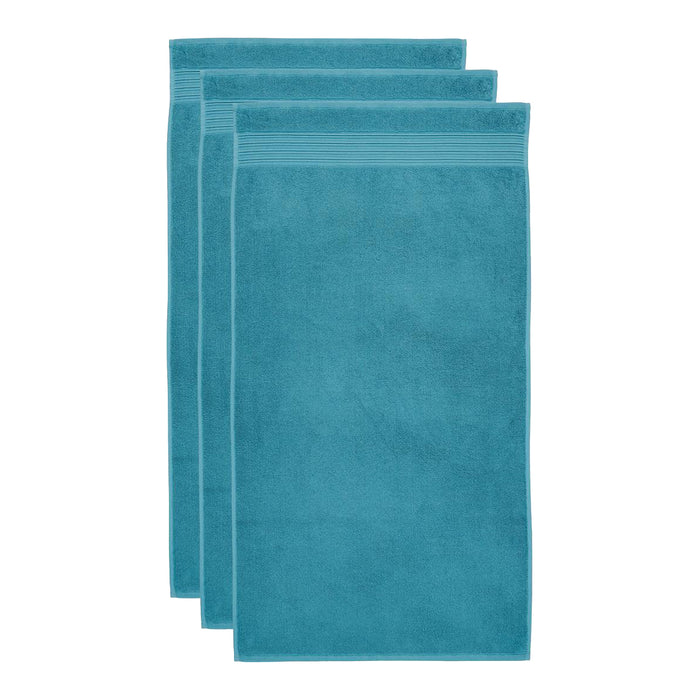 Beddinghouse Sheer Handdoek 60 x 110 cm - Petrol - Set van 3