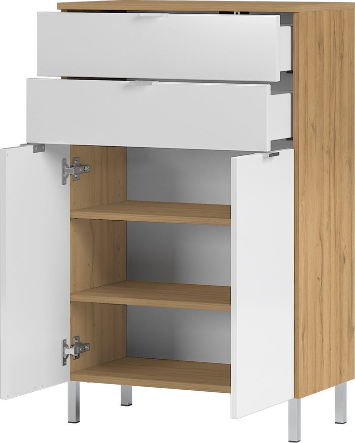 Germania Mauresa Badkamerkast Small Wit | Eiken