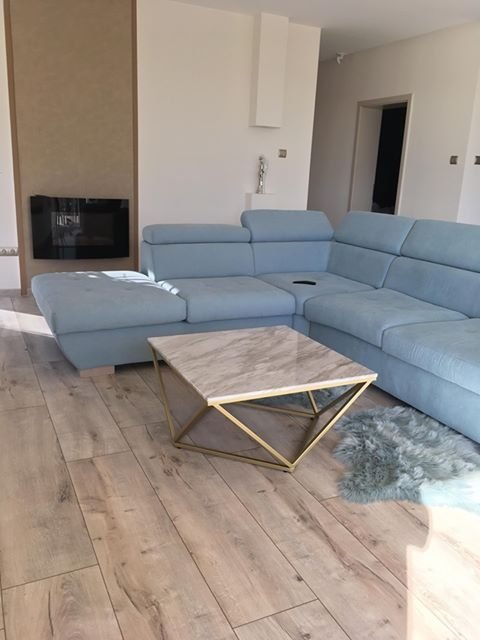 Beliani - MALIBU - Salontafel - Beige|Goud - MDF