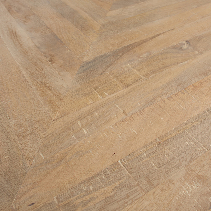Woood Tablo Eettafel 200 x 90 - Bruin Visgraat