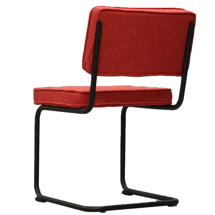 Dimehouse Industriële eetkamerstoel Remo rood