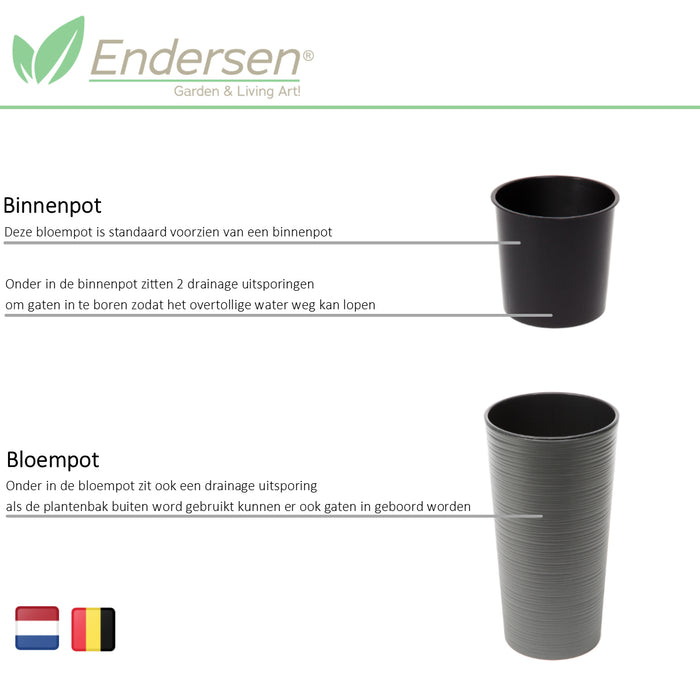 Endersen Venetië Lux GoGreen Bloembak H 46,5 cm