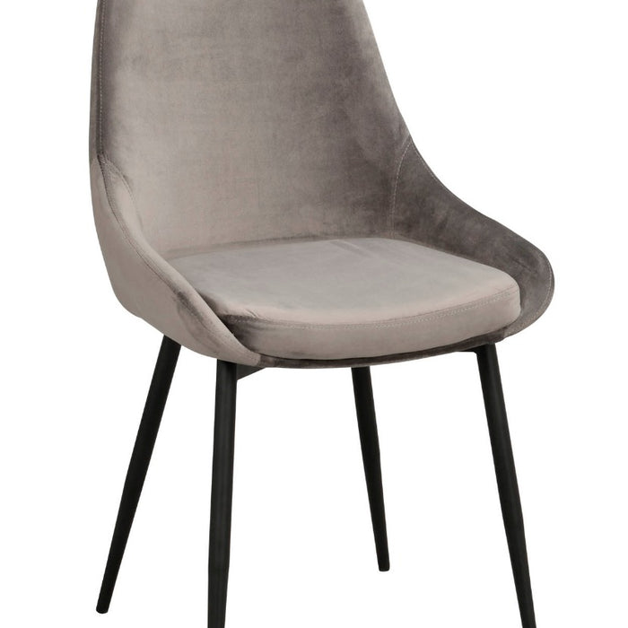Rowico Sierra Stoel - Set Van 2 - Fluweel Grijs