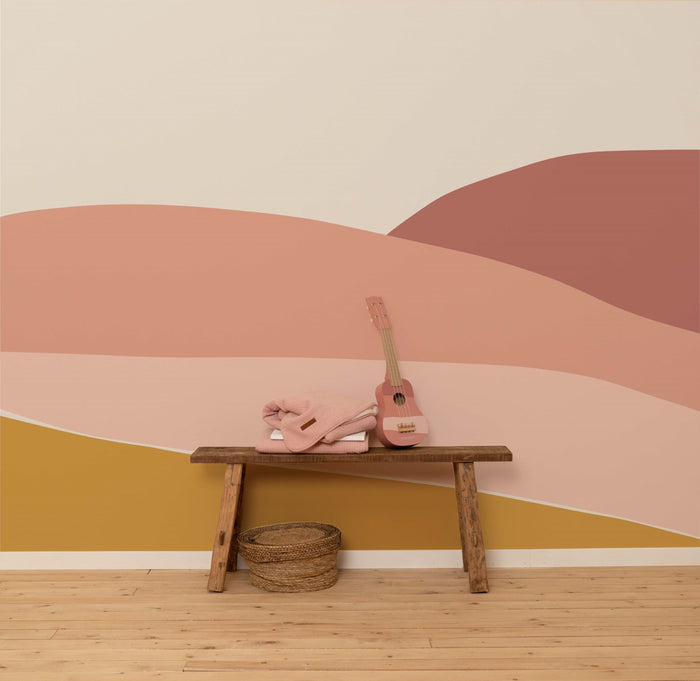 Little Dutch Fotobehang | Horizon Pink - Roze - 280x300 cm