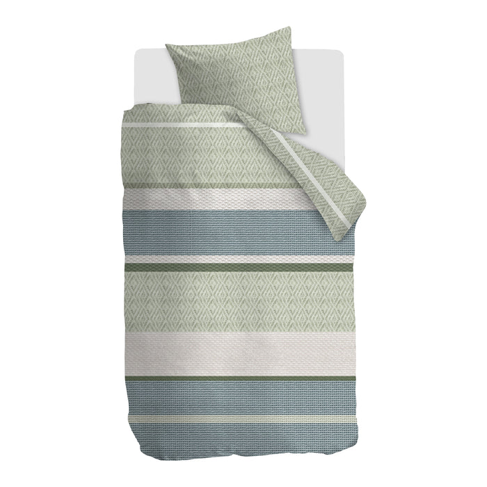 Ambiante Seb Dekbedovertrek 140 x 200/220 cm - Groen