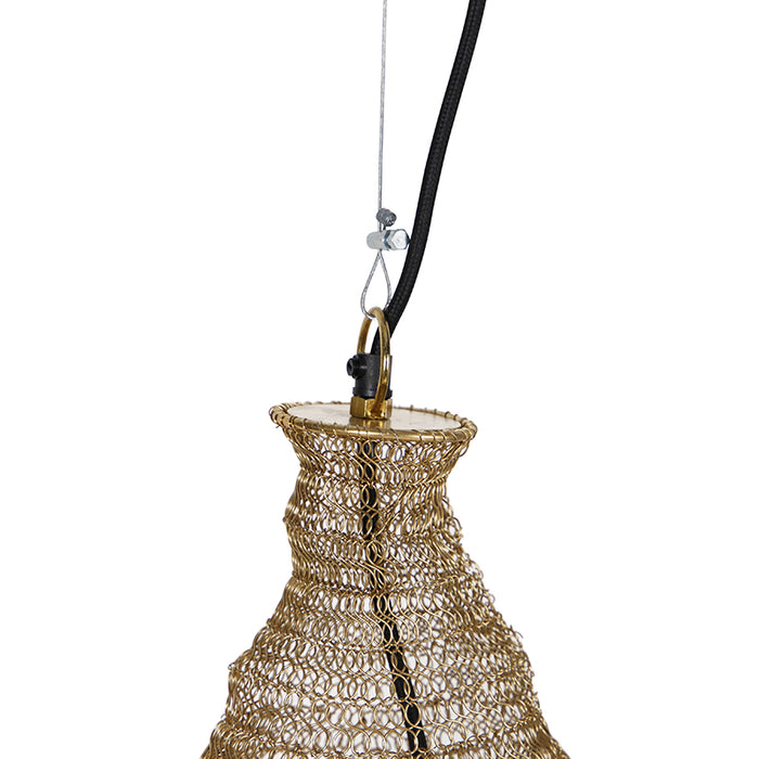 QAZQA Oosterse hanglamp goud 90 cm - Nidum
