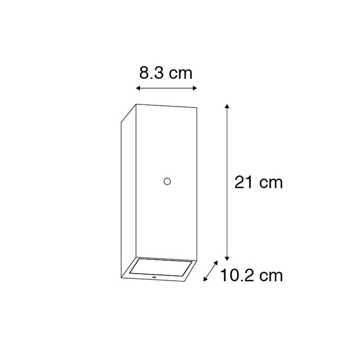 QAZQA Wandlamp zwart 2-lichts IP44 met bewegingssensor - Baleno