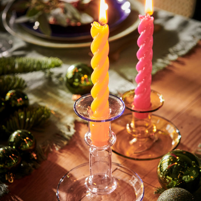 HAY Flare Kandelaar Medium - Roze