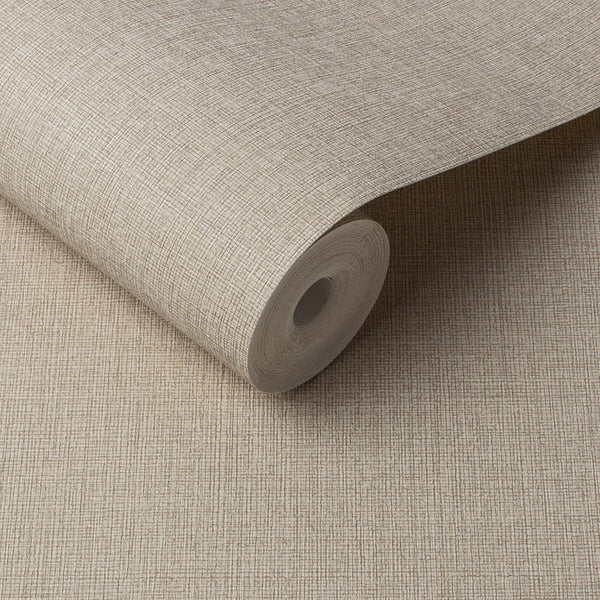 Graham & Brown - Vliesbehang - Linen Beige - 10mx52cm