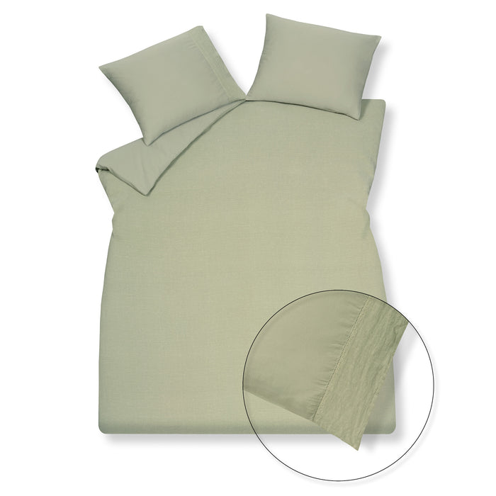 Vandyck Dekbedovertrek PURE 07 Light Olive 240x220 cm (linnen /
