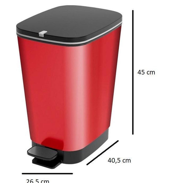 Kis Chic Bin Pedaalemmer - 30L - rood