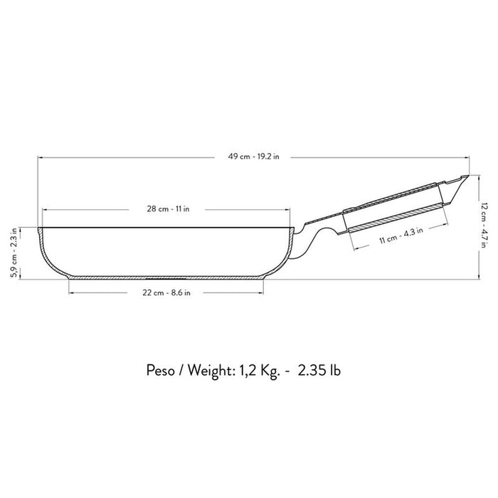 Primecook - Koekenpan - Ø 28 cm - PFAS-vrij