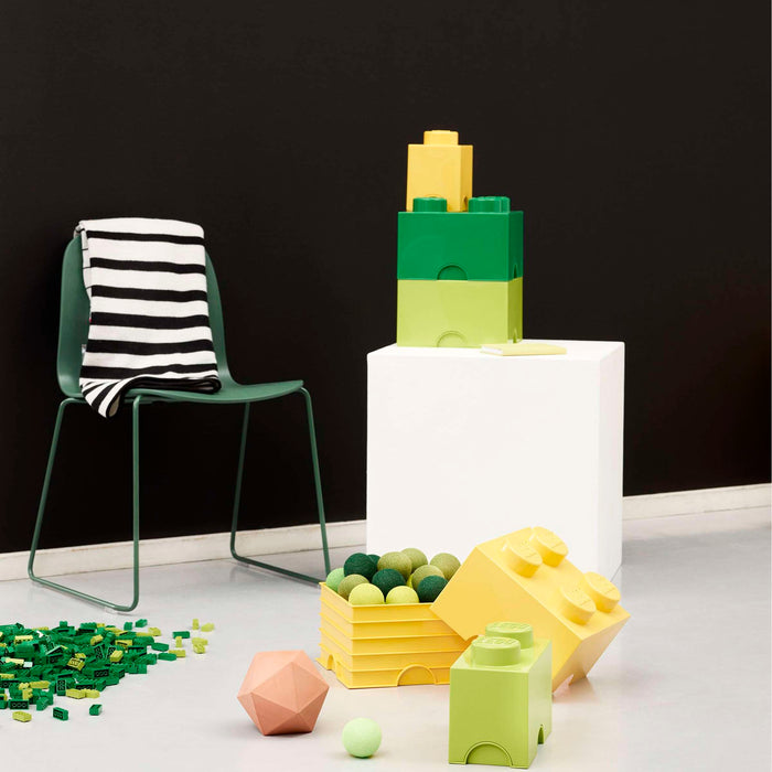 LEGO - Opbergbox Brick 4, Geel - LEGO