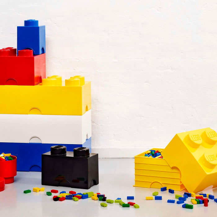 LEGO - Opbergbox Brick 4, Geel - LEGO