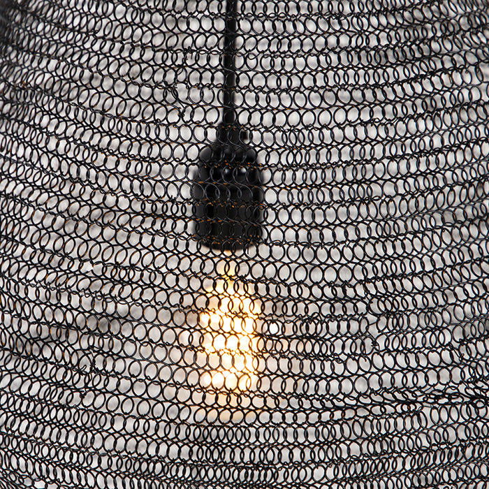 QAZQA Oosterse hanglamp zwart 45 cm - Nidum L