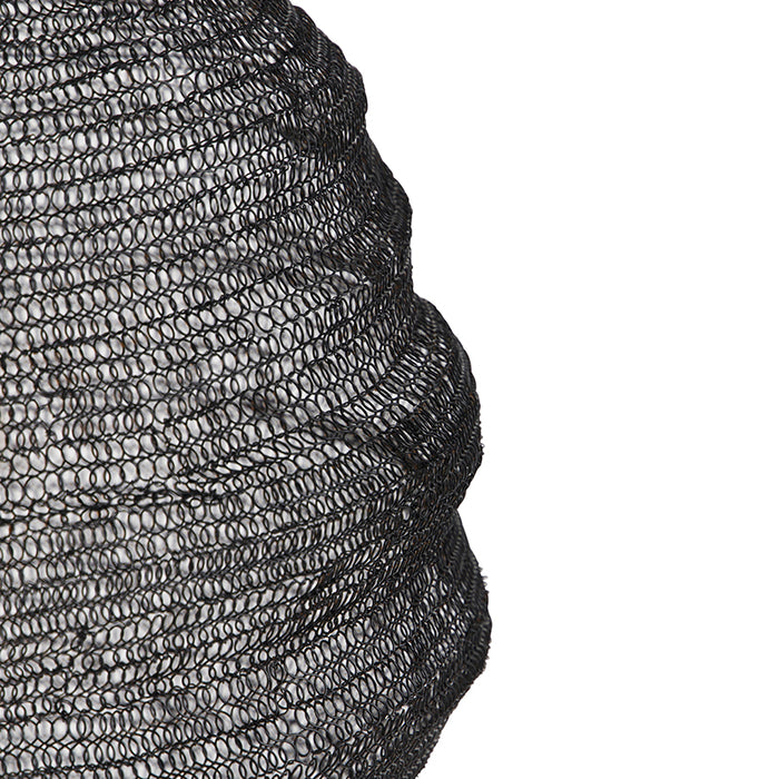 QAZQA Oosterse hanglamp zwart 45 cm - Nidum L