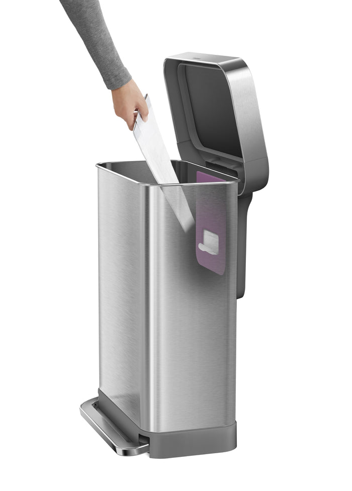 Simplehuman Rectangular Liner Pocket Pedaalemmer 45 Liter